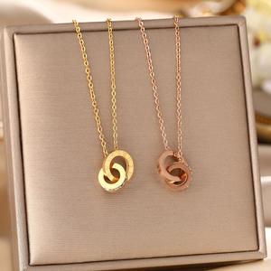 أزياء الفولاذ المقاوم للصدأ والمجوهرات التيتانيوم الصلب قلادة المرأة مصنع فراشة بيع بالجملة رخيصة قلادة المختنق - Product Image 4