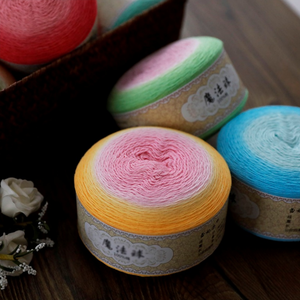 Directo de fábrica 100% algodón Magic Ball Jumper bufanda sombrero tejido a mano con patrón de lujo característica reciclada para tejer bebé - Product Image 4