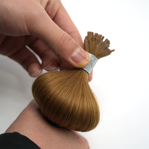 Extensiones de Cabello Humano <span class=keywords><strong>Virgen</strong></span> Remy Crudo Pre-adheridas de Doble Trama con Punta en Y, Extensiones de Cabello con Cutícula Intacta para Mujeres - Product Image 4