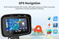 SUNWAYI P502 Portable 5 pouces sans fil Carplay Android Auto IP67 étanche pour moto BT GPS Auto Electronics Navigator