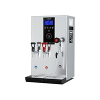 HENGZHI Kommerzieller 3-in-1 Milchaufschäumer & Dampfgarer mit Doppelboiler aus Edelstahl für Bubble-Tea-Shops und Catering-Ausrüstung