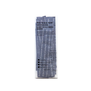 100 pièces/paquet Autocollants en papier long format pour journal intime, série de fragments rétro, décoration de carnet DIY, <span class=keywords><strong>collage</strong></span>, 6 modèles - Product Image 5