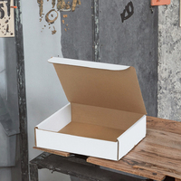 Boîtes d'expédition USPS en carton ondulé kraft, grandes et petites, carrées, mignonnes, petites, moyennes, rouges, roses, dorées, colorées, en matériaux recyclés pour CD