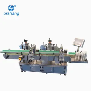 Full Automatic Sticker Labeling Machine Cosmetic Bottles Automatic Labeling Machine for Flat Bottles Case Packaging Type