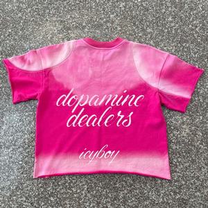 T-shirt graphique personnalisé en coton épais de haute qualité, coupe oversize, délavé à l'acide, style streetwear pour homme, écologique - Product Image 2