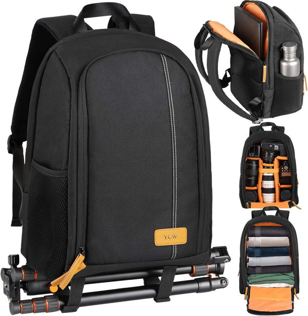 New Arrival Waterproof Waxed Canvas Dslr Vintage Hidden Camera Backpack Bag for Canon Nikon Sony Mirrorless Camera