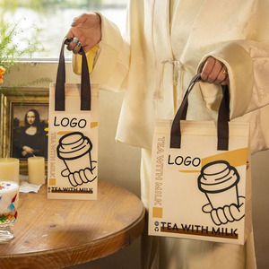 Borsa Termica Riutilizzabile da 30L <span class=keywords><strong>in</strong></span> <span class=keywords><strong>Tessuto</strong></span> Non <span class=keywords><strong>Tessuto</strong></span> con Foglio di Alluminio per Isolamento di Prodotti da Forno, Consegna Torte Fresche - Product Image 4