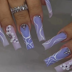 Presse sur ongles personnalisée vente en gros ongles artificiels ongles de ballerine conception acrylique - Product Image 6