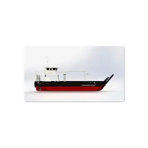 China made steel welded barge boat transport for car ferry for sale