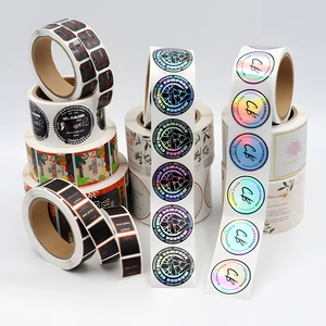 สติกเกอร์พิมพ์ลายตามสั่ง กันน้ำ วัสดุไวนิล สำหรับเครื่องสำอาง โลโก้ สติกเกอร์ฟอยล์ทองใส สติกเกอร์ใสสำหรับน้ำหอม แบบม้วน ฉลากติดขวด - Product Image 4