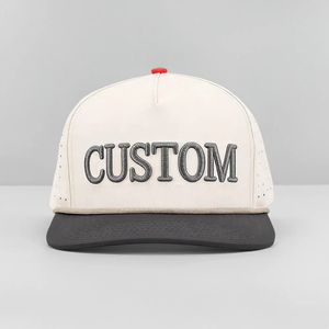 Casquettes de baseball personnalisées avec logo brodé 3D, 5 panneaux, style sportif, lettres personnalisées, découpées au laser, perforées, imperméables, casquettes de <span class=keywords><strong>golf</strong></span> type trucker - Product Image 3