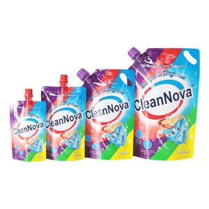 Pochette personnalisée pour lessive avec bec verseur, en plastique, réutilisable, 250ml, 500ml, 1000ml - Product Image 2
