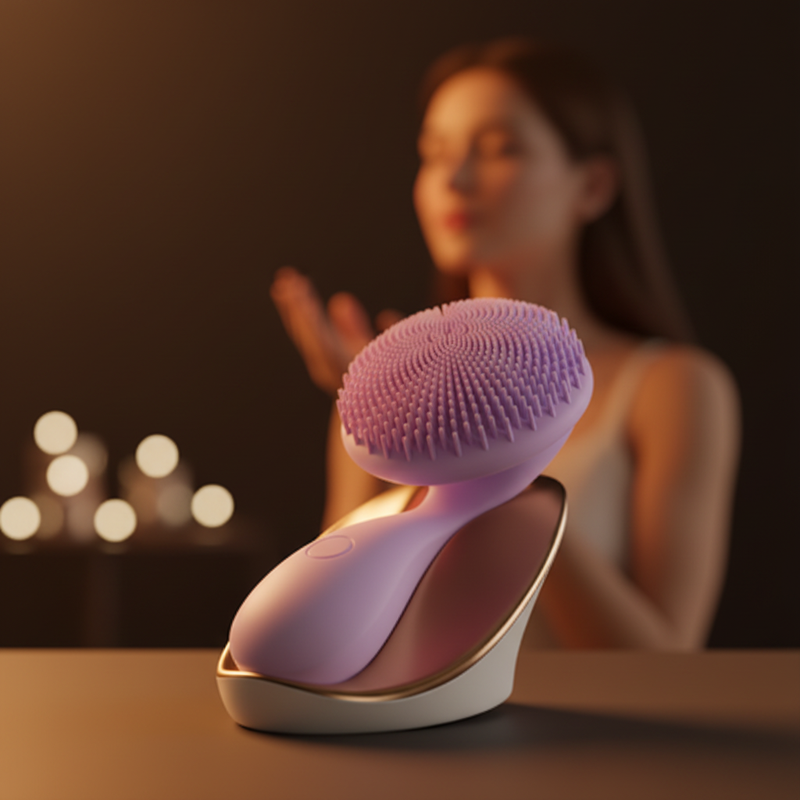 Silicone Spin Skin Scrubber Electric Sonic
