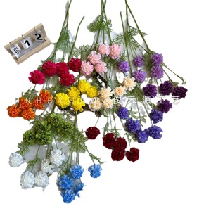 Fleurs artificielles Junheyuan, branche unique à 5 têtes de Cordyceps Militaris, pour décorations de mariage et de maison - Product Image 5