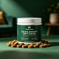 Friandises à Mâcher Apaisantes pour Chiens et Chats : Complément Alimentaire Anti-Stress à Usage Quotidien