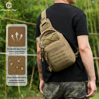 Sac à dos tactique unisexe personnalisable Protector Plus X251, sac de poitrine EDC, sac à bandoulière léger, imperméable, en polyester, pour la randonnée en plein air