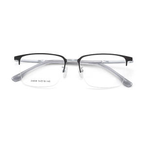 Lunettes de vue carrées demi-cerclées pour hommes Danyang 34858, verres en acrylique, design antidérapant, style professionnel - Product Image 1