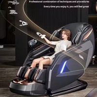 LEERCON Neuer Hochwertiger 4D-Massagesessel Ganzkörper Zero Gravity Luftdruck Energiesparender Leiser Motor Großer Massagesessel