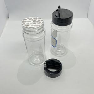 Thực Phẩm An Toàn 100 <span class=keywords><strong>Ml</strong></span> Rõ Ràng Nhựa Gia Vị <span class=keywords><strong>Jar</strong></span>, Chai Nhựa Với Shaker Lật Nắp Cho Pha Trộn/Gia Vị/Gia Vị Lưu Trữ - Product Image 5