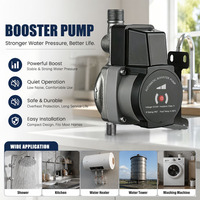 Pompa Booster Otomatis DC24V Senyap 0.5 HP Tahan Air IP67 OEM Pompa Sirkulasi Air Tegangan Rendah untuk Rumah Tangga Kamar Mandi