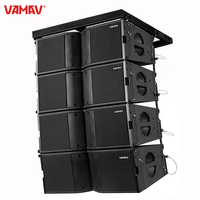 VAMAV VXT210 Bocinas Sistema de Array de Línea Activos Doble 10 Pulgadas 1600W Máx Sistema de Audio Video Profesional para DJ