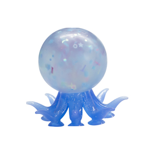 Factory Wholesale Glitter Octopus TPR Squishy Toy Suction Tentacle Stress Relief Squeeze <b>Fidget</b> Toy Custom <b>Pack</b> for Retail - Product Image 6