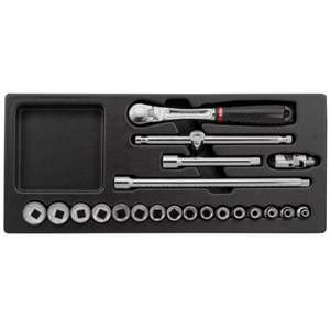 USAG - U05190747 <b>Ratchet</b> and Sockets Assortment (21 pcs.) - EAN 8010239144354 OTHER <b>TOOL</b> SETS - Product Image 1