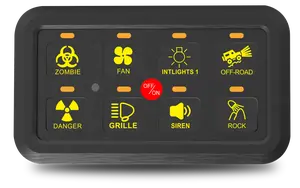 กล่องควบคุมวงจร8ช่องหรี่แสงได้อัตโนมัติ,กล่องควบคุมระบบรีเลย์อิเล็กทรอนิกส์อเนกประสงค์สำหรับรถบรรทุกรถ ATV UTV เรือคาราวาน