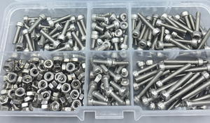 Kit di Viti a <span class=keywords><strong>Testa</strong></span> Piatta con Esagono Incassato in Acciaio Inox M3, <span class=keywords><strong>Bulloni</strong></span> e Dadi Assortiti, Set di Elementi di Fissaggio Hardware - Product Image 4