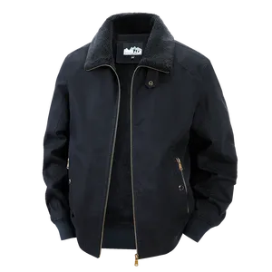 Blouson d'hiver pour <span class=keywords><strong>homme</strong></span> doublé polaire, manteau en coton <span class=keywords><strong>grande</strong></span> <span class=keywords><strong>taille</strong></span> avec revers, <span class=keywords><strong>sous</strong></span>-vêtements thermiques - Product Image 3