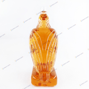 Bouteille à liqueur en forme d'aigle pour gin, <span class=keywords><strong>tequila</strong></span>, rhum, brandy, whisky, 375 ml, bouteille à vin en verre vide, bouteille à liqueur spéciale en verre - Product Image 3