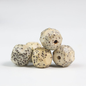 Bodhi Seed Beads 10mm Natural Stone <b>Ball</b> Shape For DIY <b>Bracelet</b> Buddhist Jewelry Accessories 108 Pieces - Product Image 2