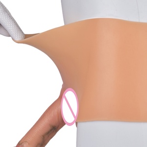 Hot Cross-border Role-play Flexible Silicone Solid Strap-on <b>Dildo</b> Harness Pants Faux Silicone <b>Dildo</b> Pants Sex Toy for Couple - Product Image 3