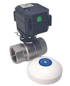 Vanne à boisseau sphérique motorisée Flomarvel FH-MO/FH-S en laiton UPVC, normalement fermée, 2 fils, PN10, NPT/BSP, OEM, siège en PTFE - Product Image 2