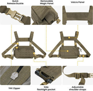 Muestra Gratuita: Riñonera Táctica Compacta Impermeable para Rescate de Trauma, Estilo Bandolera/Cruzada, Precio Razonable - Product Image 4