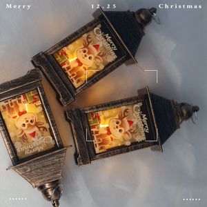 Giáng sinh mẫu giáo Quà Tặng xách tay đèn bảng nến chủ mục trang trí LED Đèn chùm nhỏ ánh sáng ban đêm đèn lồng - Product Image 1