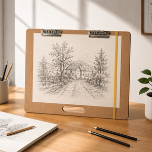 HUEVE A3 - Tablero de Dibujo Portátil de MDF con Clips Metálicos para Artistas y Estudiantes, para Dibujar al Aire Libre, Portapapeles con Logotipo Personalizado - Product Image 6