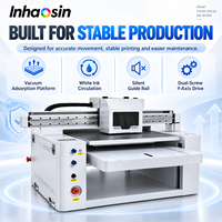 Printer UV Flatbed Industri 6090 60x90cm 1-3 Print Head Sirkulasi Tinta Putih untuk Akrilik Kaca Kayu Botol