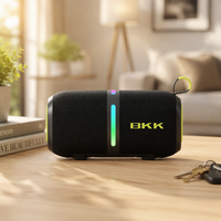 BKK 24W Auracast, haut-parleur portable BT étanche IPX6, batterie amovible, mini haut-parleur d'extérieur