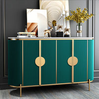 Meuble buffet de salle à manger, armoire de cuisine en bois, meuble bar en marbre, style nordique, luxe moderne, buffets
