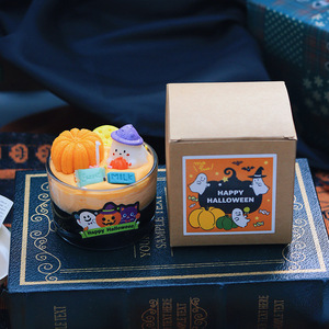 Vela Aromática de Halloween con Diseño de Fantasma y Calabaza, Aroma Suave, para Crear una Atmósfera Festiva - Product Image 6