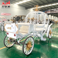 Calèche Électrique Européenne Élégante Princesse Rêve Citrouille Voiture de Mariage Vente Directe Usine Calèche de Mariage Électrique