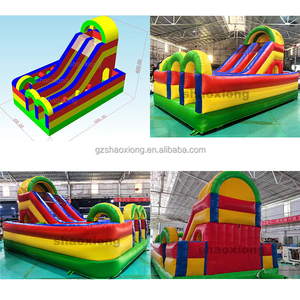 Château gonflable commercial d'extérieur pour enfants et tout-petits, avec toboggan et parcours d'obstacles - Product Image 3
