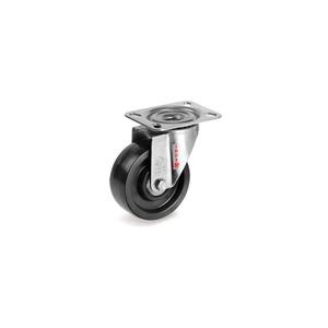 TELLURE ROTA - 678801 Ruedas macizas de resina termoendurecible, soporte de placa superior giratoria tipo NLX-ancho de rueda 35mm, Ø 80 mm (Cant. 12) - Product Image 1