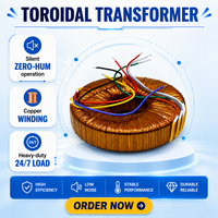 Transformateur de puissance personnalisé T200 T235 T270 380v vers 24v, monophasé, enroulement en cuivre, sortie 50 60Hz, transformateur toroïdal