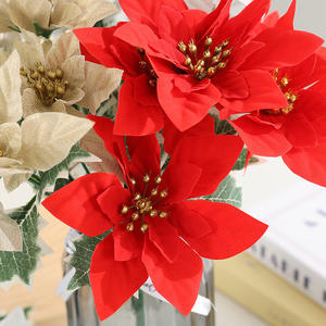 कृत्रिम क्रिसमस फूल घर सजावट गहने घर सजावट कृत्रिम फूल - Product Image 3