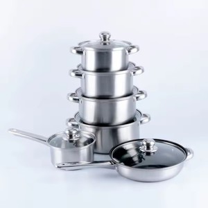 Agent d'<span class=keywords><strong>Achat</strong></span> 1688: Ensemble de Batterie de <span class=keywords><strong>Cuisine</strong></span> 12 Pièces en Acier Inoxydable et Fonte, Antiadhésif, Ustensiles de <span class=keywords><strong>Cuisine</strong></span> - Product Image 5
