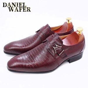 รองเท้าผู้ชายแบบ Monk Strap หนังแท้ รองเท้าธุรกิจ รองเท้าแต่งงาน รองเท้าสำหรับงานปาร์ตี้ รองเท้าแฟชั่นสำหรับใส่ทำงาน - Product Image 1