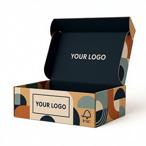 Boîte rectangulaire en carton ondulé extra-résistant, personnalisable, avec impression UV recto-verso, couleur Pantone, pour l'expédition transfrontalière - Product Image 5