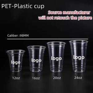 Yüksek Kaliteli Özel Baskılı Biyobozunur PLA U Şeffaf ISO Sertifikalı HXH Marka Soğuk İçecekler İçin Tek Kullanımlık Bardak Kapağı 16 oz Kalibre - Product Image 5
